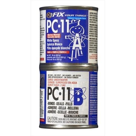 PC PRODUCTS Protective Coating 160114 1 Lb PC-11 Epoxy Paste in White 160114